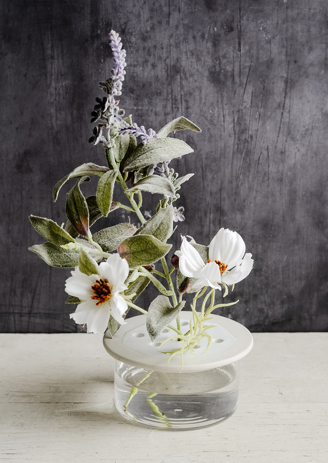 Ceramic & Glass Flower Frog